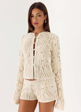 Ellington Long Sleeve Top - Ivory
