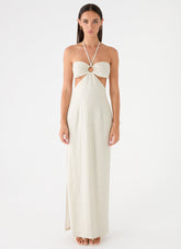 Laid Bare Maxi Dress - Desert Stripe
