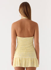 Mimi Beaded Top - Yellow