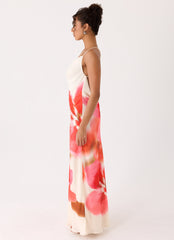 Samya Cowl Maxi Dress - Porcelain Rose
