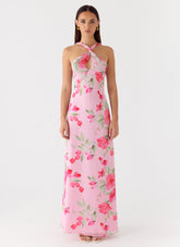 Serafim Chiffon Maxi Dress - Petal Soleil
