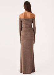Hollywood Action Maxi Dress - Taupe